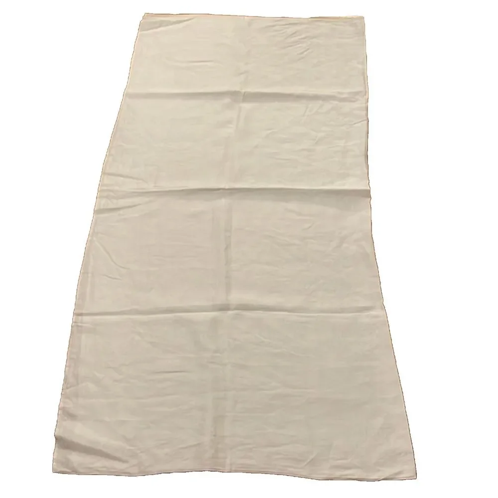 White Tablecloth Cotton Damask Formal Rectangle 69X64 Inches Holiday Tablescape